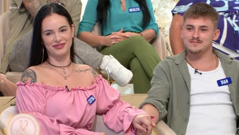 Mireasa sezonul 12. Costina și Dian s-au sărutat. Cei doi se consideră îndrăgostiți și formează un cuplu