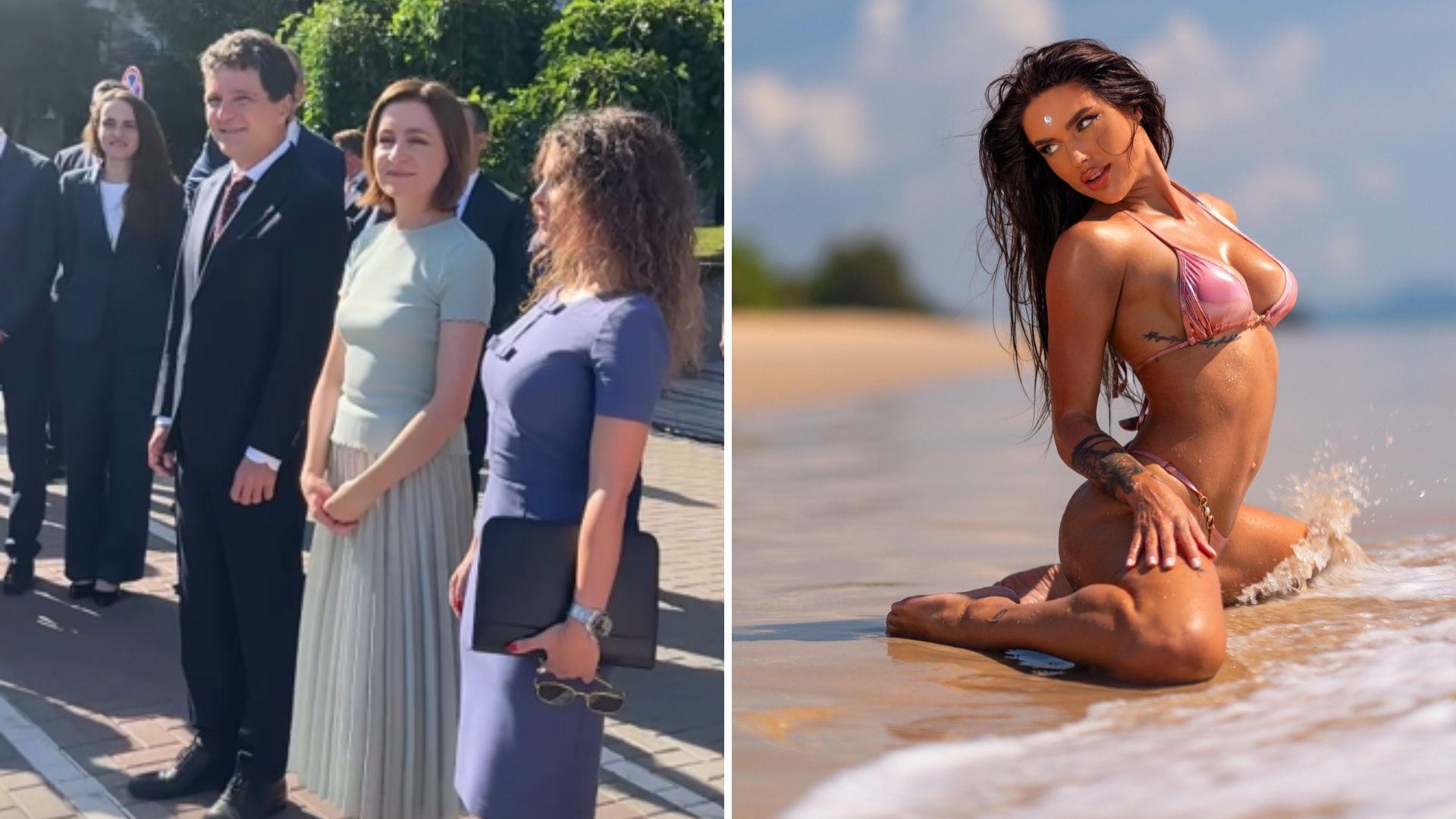 Președintele Nicușor Dan, întâlnire surpriză la Chișinău cu ispita feminină de la Insula Iubirii sezonul 9! Cum s-au fotografiat