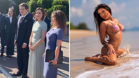 Președintele Nicușor Dan, întâlnire surpriză la Chișinău cu ispita feminină de la Insula Iubirii sezonul 9! Cum s-au fotografiat