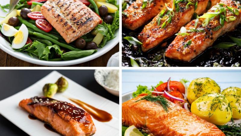 mai multe rețete cu somon la grătar