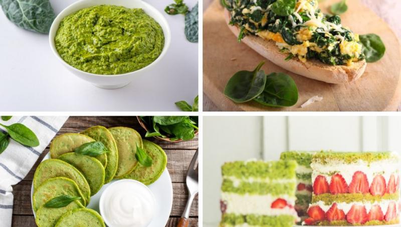 preparate inedite din spanac