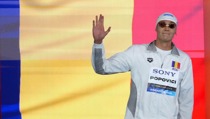 Motivul pentru care David Popovici a refuzat Salonul Oficial. Declarația campionului mondial i-a surprins pe toți