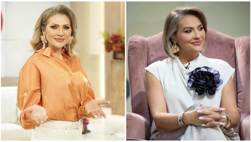Colaj cu Mirela Vaida în două ipostaze diferite, în două emisiuni diferite la Antena 1