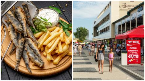Cât costă o porție de hamsii cu cartofi prăjiți în Mamaia în august 2025. Suma pe care trebuie să o scoată din buzunar turiștii