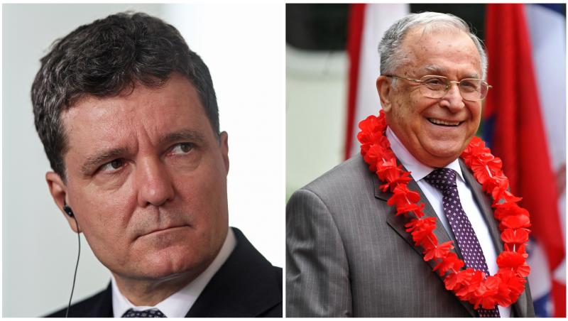 Colaj cu Nicușor Dan și Ion Iliescu