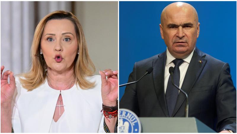 Elena Lasconi și premierul Ilie Bolojan