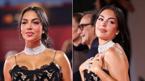 Prima apariție pe covorul roșu după ce a primit inelul de 3 milioane de dolari. Cum s-a pozat Georgina Rodríguez