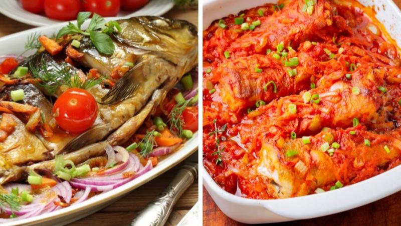 două feluri de plachie de pește