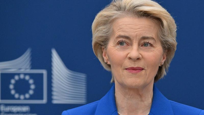 Primele imagini cu Ursula von der Leyen în România. Incidentul care a avut loc fix înainte de aterizarea aeronavei sale