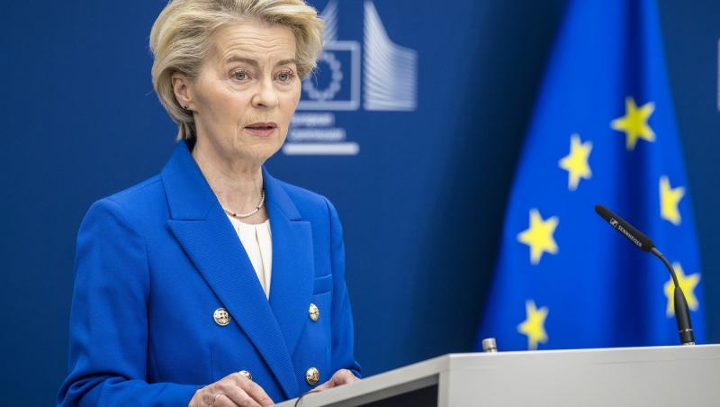 Primele imagini cu Ursula von der Leyen în România. Incidentul care a avut loc fix înainte de aterizarea aeronavei sale
