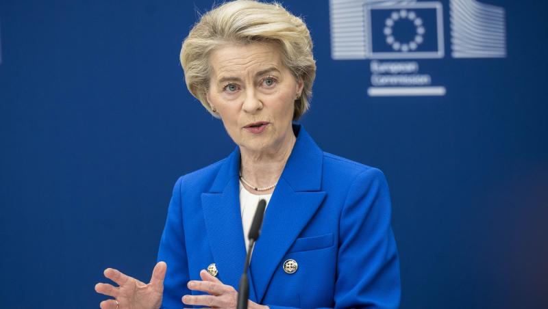 Primele imagini cu Ursula von der Leyen în România. Incidentul care a avut loc fix înainte de aterizarea aeronavei sale