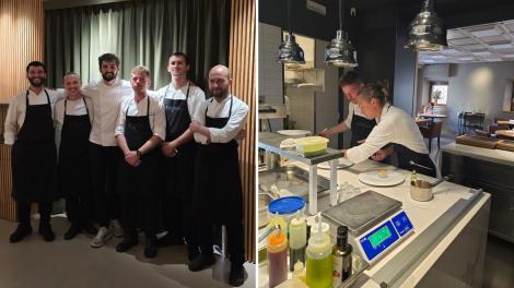 Claudiu Gherguț, câștigătorul sezonului 15 Chefi la cuțite, s-a alăturat echipei de la Retroscena, restaurantul lui Chef Richard