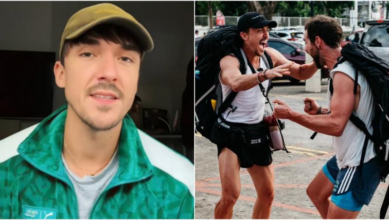 colaj foto emil rengle și alejandro la asia express 2025