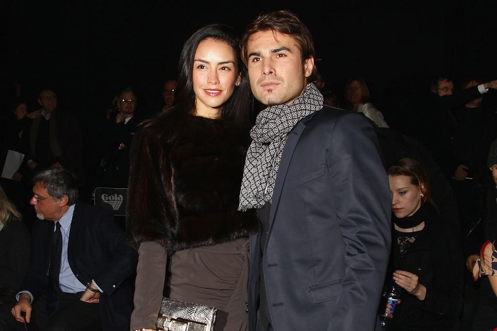 Adrian Mutu alături de fosta lui soție, Consuelo Matos