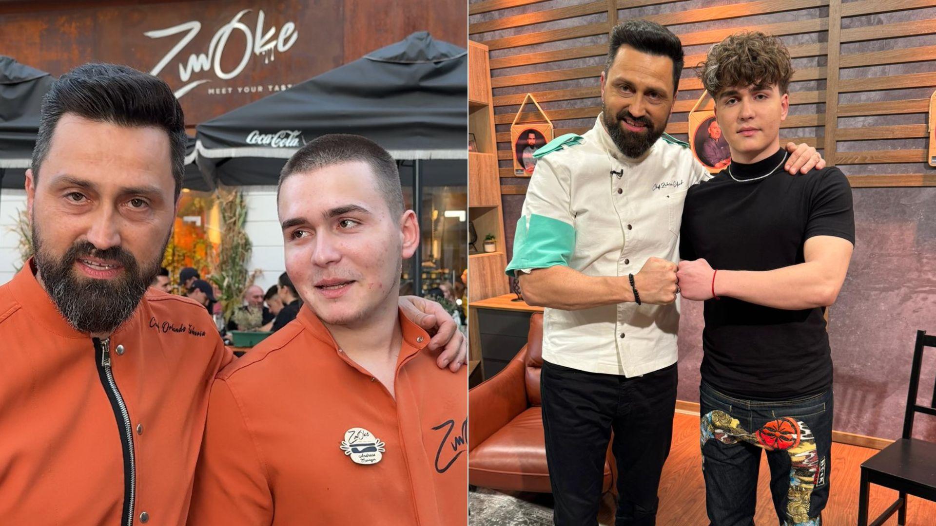 Chef Orlando Zaharia și fiul lui, Andreas, "la cuțite" în bucătăria restaurantului familiei, Zmoke. Cum lucrează împreună