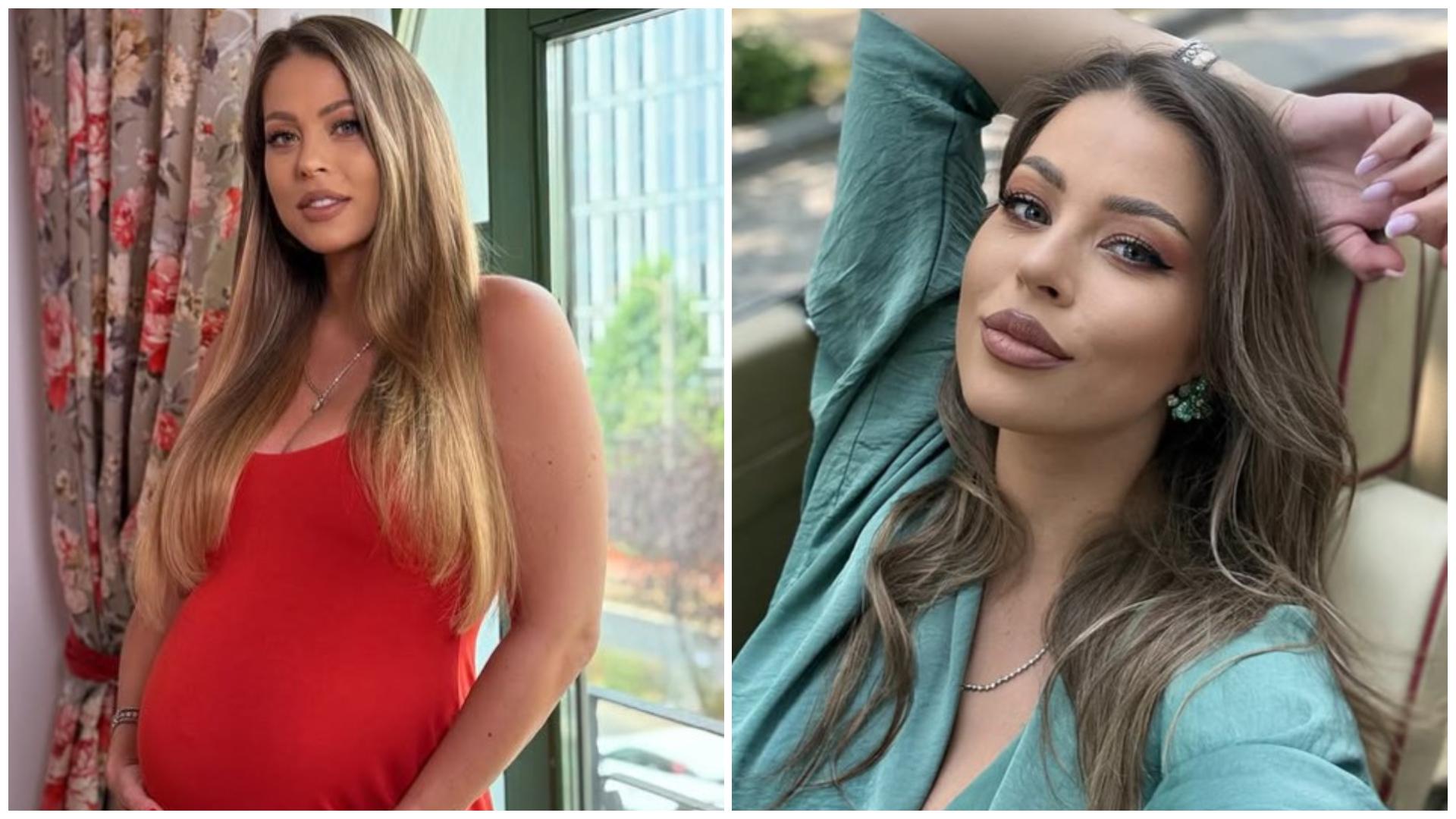 Colaj cu Roxana Nemeș în două ipostaze diferite