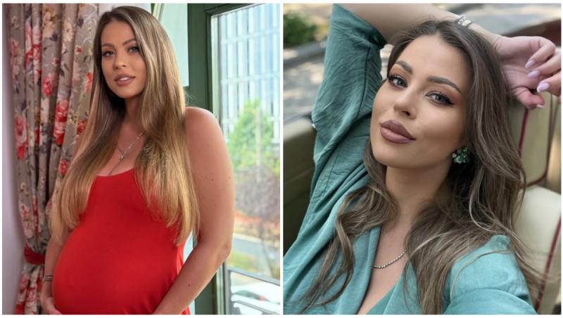 Colaj cu Roxana Nemeș în două ipostaze diferite