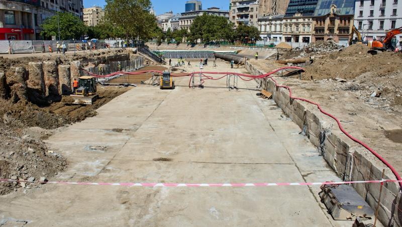 Descoperire neașteptată în timpul lucrărilor la Planșeul Unirii. Ce s-a găsit în urma săpăturilor din centrul Capitalei