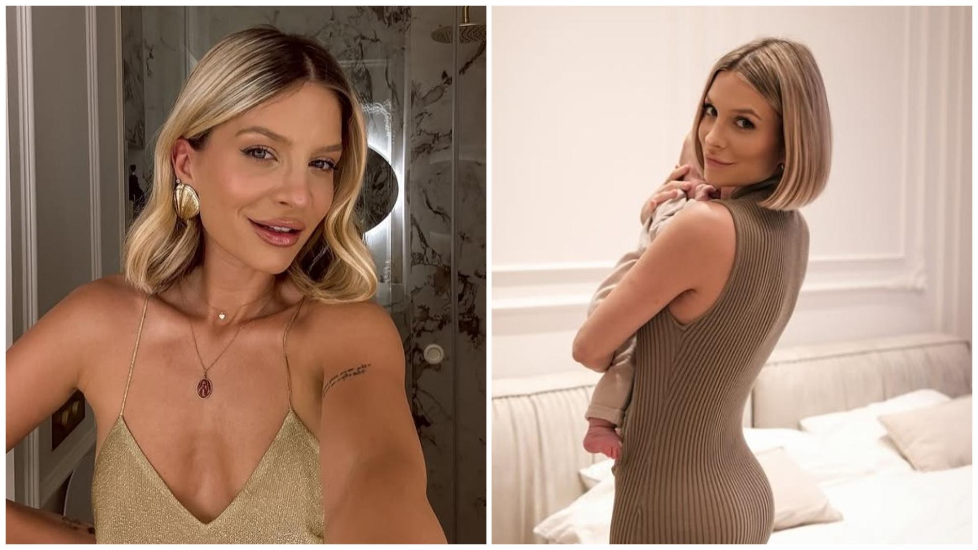 Colaj cu Ana Baniciu în două ipostaze diferite alături de fiul ei