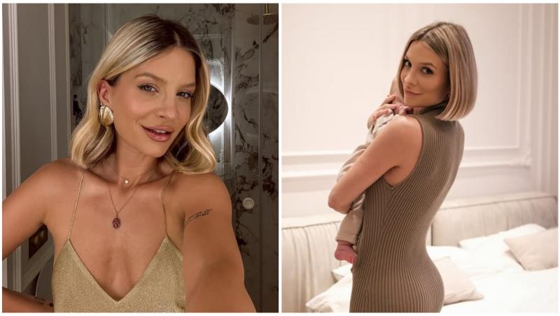 Colaj cu Ana Baniciu în două ipostaze diferite alături de fiul ei