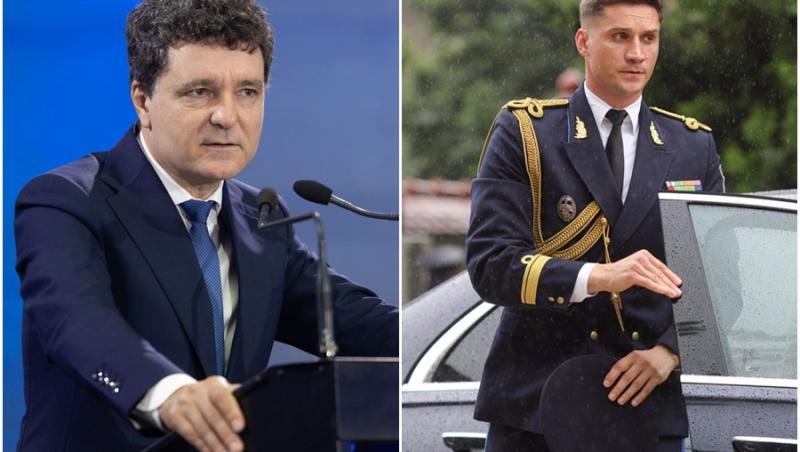 În stânga imaginii este Nicușor Dan, iar în dreapta se află Ionuț, ofițerul SPP