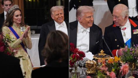 Kate Middleton și Prințul William, de mână la Banchetul de stat. Ce detalii au atras, în schimb, atenția specialiștilor regali