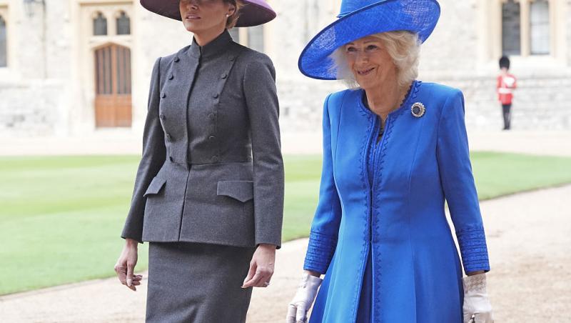 Melania și Donald Trump nu au făcut reverența în fața suveranilor Marii Britanii. De ce cuplul prezidențial a încălcat protocolul