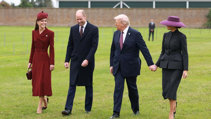 Melania și Donald Trump nu au făcut reverența în fața suveranilor Marii Britanii. De ce cuplul prezidențial a încălcat protocolul