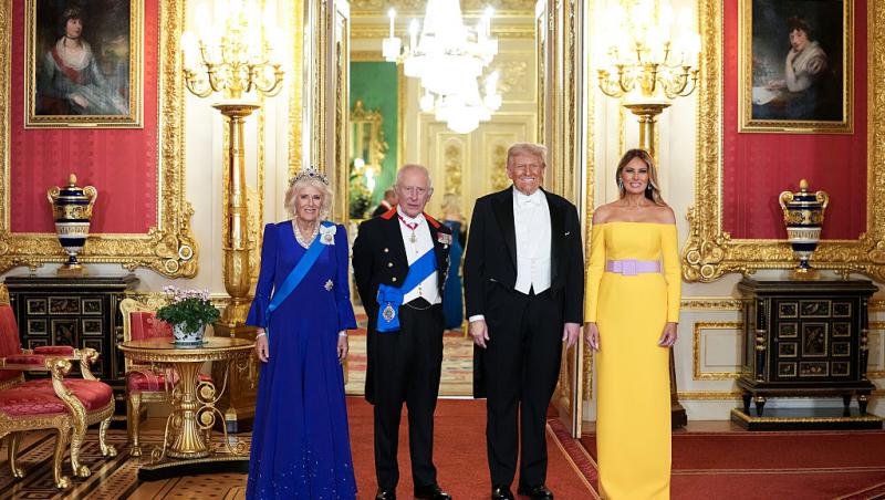 Melania și Donald Trump nu au făcut reverența în fața suveranilor Marii Britanii. De ce cuplul prezidențial a încălcat protocolul
