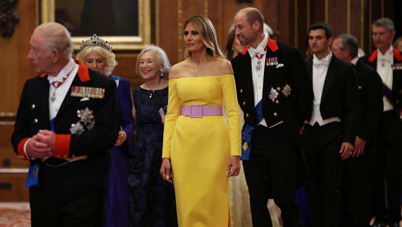 Melania și Donald Trump nu au făcut reverența în fața suveranilor Marii Britanii. De ce cuplul prezidențial a încălcat protocolul