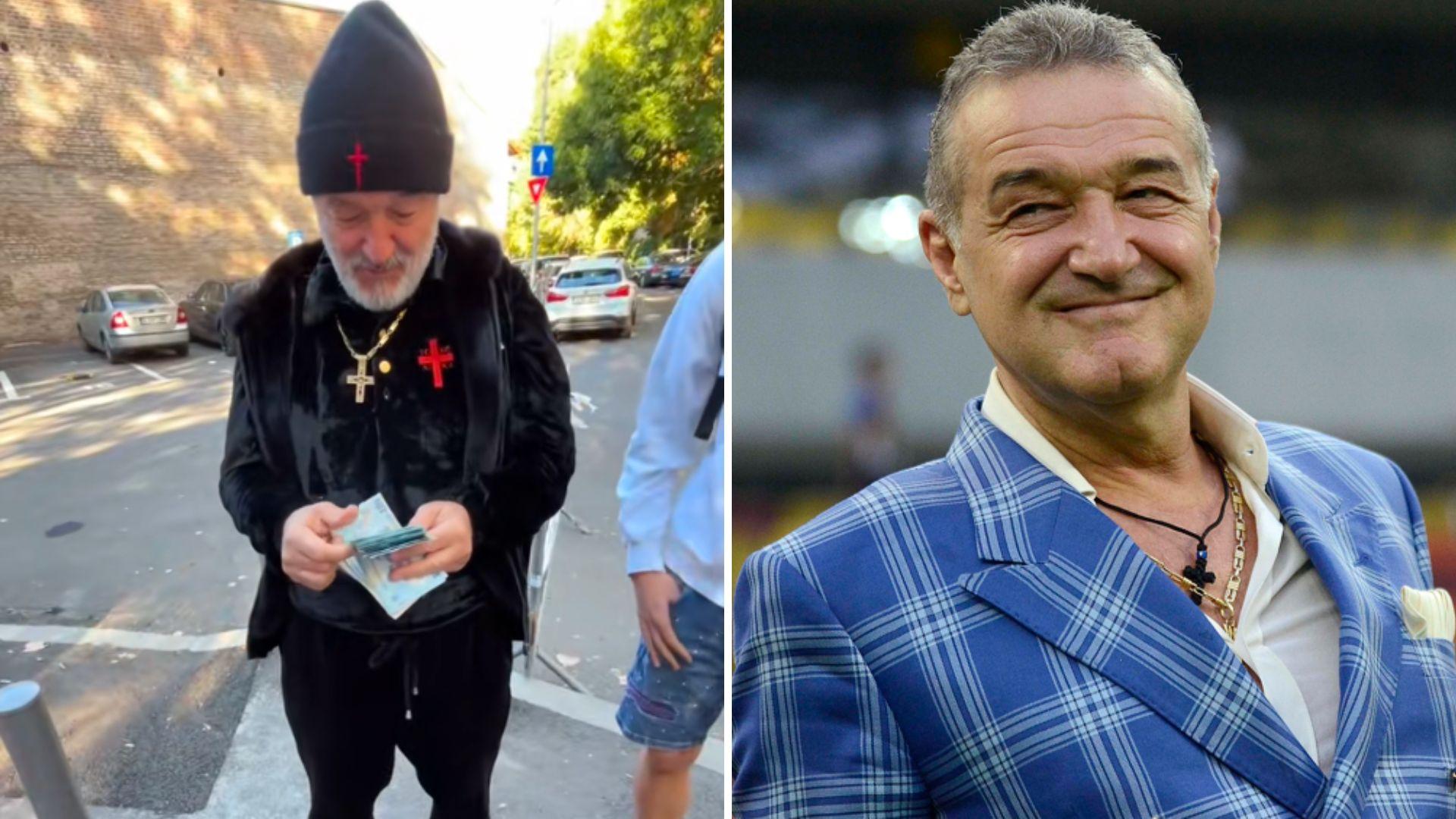 Câți bani le-a dat Gigi Becali unor elevi din București. Momentul când scoate teancul de bancnote a devenit viral pe internet