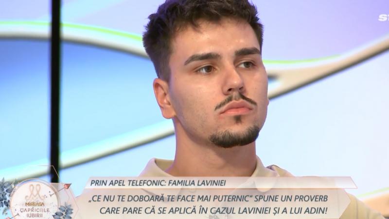 Mireasa, sezon 12. Familia Lavinei a intervenit în direct. Ce a dorit sora fetei să-i transmită lui Adin
