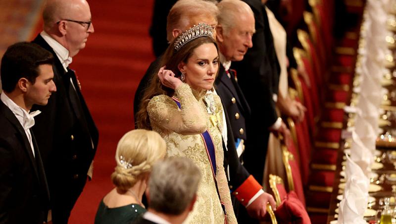 Kate Middleton, în lacrimi la banchetul regal. Ce moment a făcut-o pe Prințesa de Wales să-și trădeze emoțiile