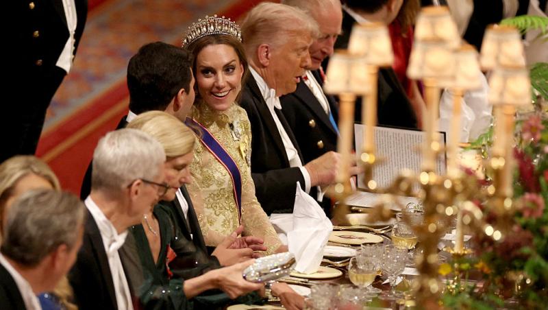 Kate Middleton, în lacrimi la banchetul regal. Ce moment a făcut-o pe Prințesa de Wales să-și trădeze emoțiile