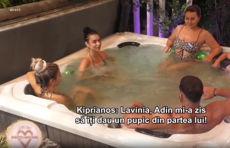 Mireasa sezonul 12. Reacția Laviniei când Kiprianos a vrut să îi ofere un ”pupic din partea lui Adin”