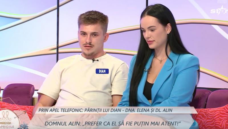 Mireasa, sezon 12. Ce se întâmplă cu relația dintre Dian și Costina, la scurt timp de la plecarea băiatului din competiție