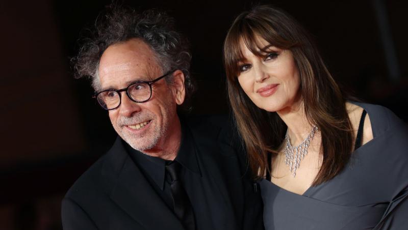 monica belluci și tim borton pe covorul roșu