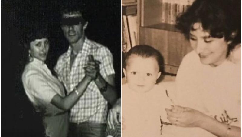 Două imagini cu Viorica Dăncilă în tinerețe