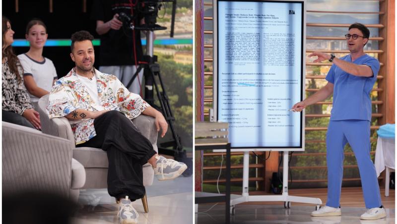 colaj foto cu tudor de la fly project si medicul mihail pautov de la medicool