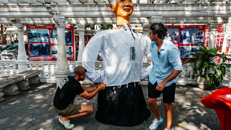 Asia Express-Drumul Eroilor, din nou lider detașat de audiență. Azi, concurenții dau viață păpușilor gigant din Filipine