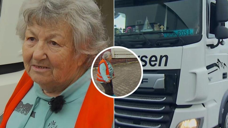 „Bunica Rosi”. O femeie de aproape 80 de ani la volanul unui tir. Cât câștigă și ce spune despre meseria aleasă:„Las tot ce e rău”