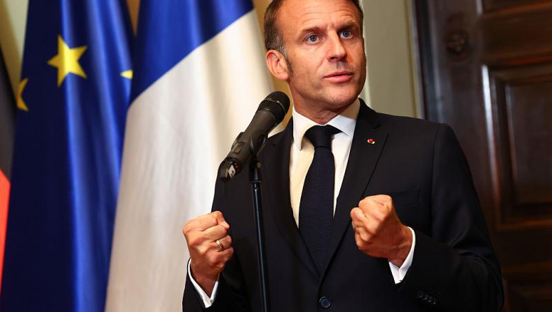 Emmanuel Macron, blocat de coloana oficială a lui Donald Trump. Cum a reacționat președintele francez | VIDEO