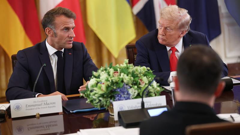 Emmanuel Macron, blocat de coloana oficială a lui Donald Trump. Cum a reacționat președintele francez | VIDEO