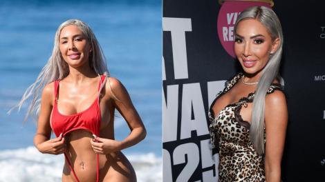 Fotomodelul Farrah Abraham a făcut furori la plajă! Costum de baie imposibil de minuscul, care a lăsat totul la vedere