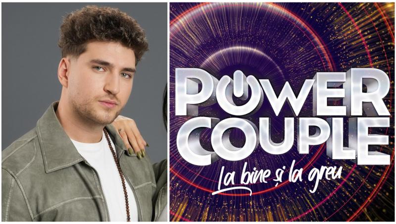 Colaj cu Mădălin Șerban și logo Power Couple 2026