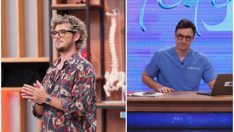 colaj foto cu cuza si mihail pautov la emisiunea medicool