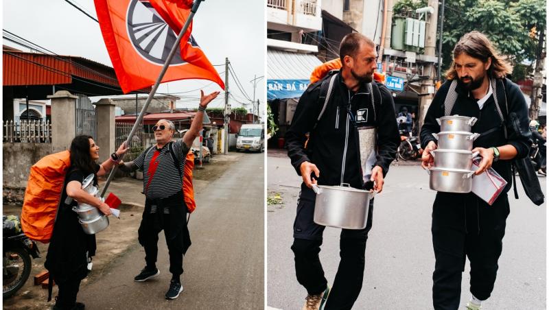 colaj foto cu mara banica si serghei mizil si poza cu dan alexa si gabi tamas la asia express 2025