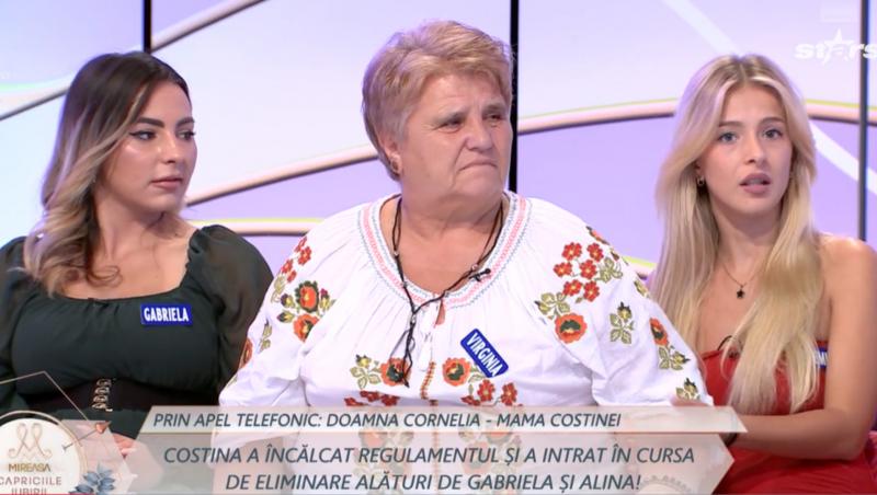 Mireasa, sezon 12. Mama Costinei a intervenit în direct, la scurt timp după ce fata a intrat în cursa de eliminare