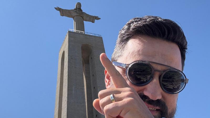 Chef Orlando Zaharia, poze inedite din vacanța sa din Lisabona. Cum s-a fotografiat alături de soție în cele mai frumoase ipostaze