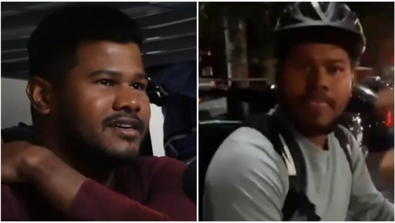 Livratorul asiatic lovit de tânărul român